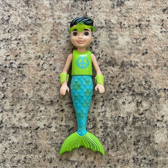 Rare Barbie Chelsea Color Reveal Doll Rainbow Mermaid Boy Johnny Darrin Bath Toy - Picture 1 of 8